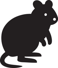vector illustration of a cartoon mouse
