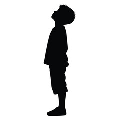 Illustration of a young boy in a playful pose suitable for children s designs