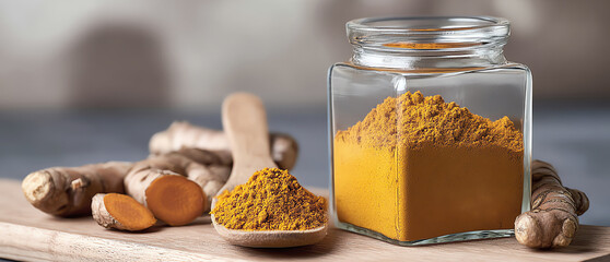 turmeric powder, AI generated