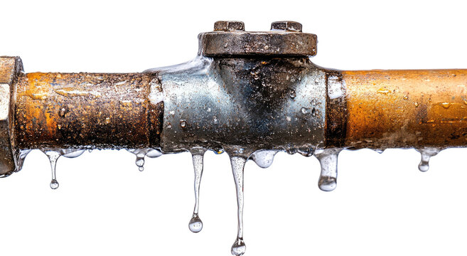 Leaky pipe dripping