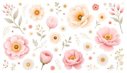 seamless pattern with flowers