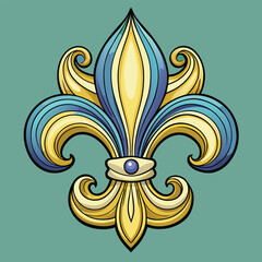 vintage fleur de lis pattern vector.eps