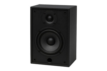 Fototapeta premium Modern Audio Equipment: Single Black Box Speaker