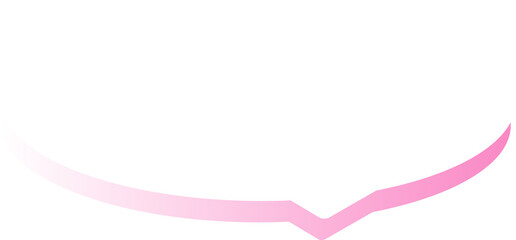White Speech bubble with colorful gradient shadow, text box, word balloon, chat box