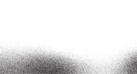 Spray Paint Splatter Texture Illustration: Black Ink Dots Vector