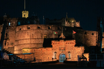 old fortress in the night