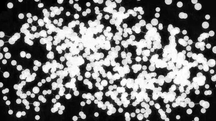 Glowing digital speech bubble and Abstract pattern with Circle in Soft gradient pastel background in sweet white color - Powered by Adobe