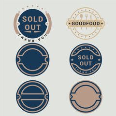Fototapeta premium Vector Set of Premium Quality and Guarantee Labels with retro vintage styled design. Hipster elements, signs, logos, identity, labels, badges, logotypes, stickers and stamps.