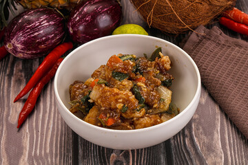 Prawn with vegetables and oyster sauce