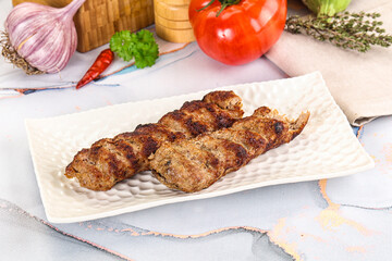Beef kebab minced meat shashlik