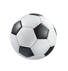 Classic Soccer Ball displayed prominently on a clean White Background