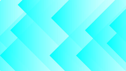 Bright cyan geometric abstract background with diagonal layered shapes creating a dynamic gradient effect. Clean, modern, and minimal design ideal for tech, corporate, or futuristic visuals