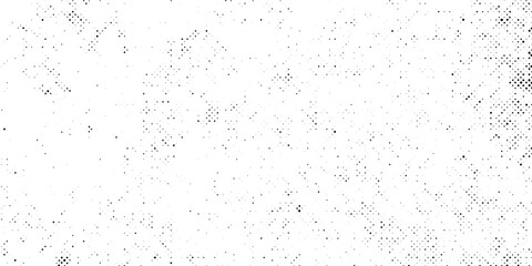 Abstract vector noise. Small particles of debris and dust. Distressed uneven background. Grunge texture overlay with fine grains isolated on white background. Vector illustration.