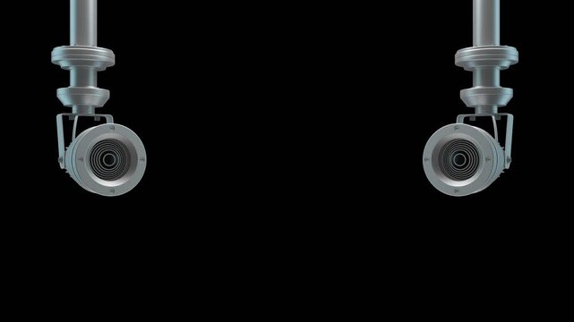 Technological Lighting. Animation On The Topics Of Technology, Light, And Theater.