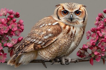 Wildlife photography portrait majestic white owl high resolution picture
