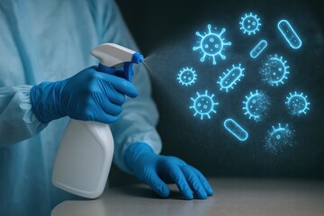 Disinfectant Spray Targeting Viruses and Bacteria