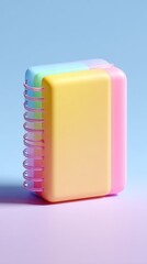 Obraz premium Colorful Nail Brush - Pastel Tones and Design.