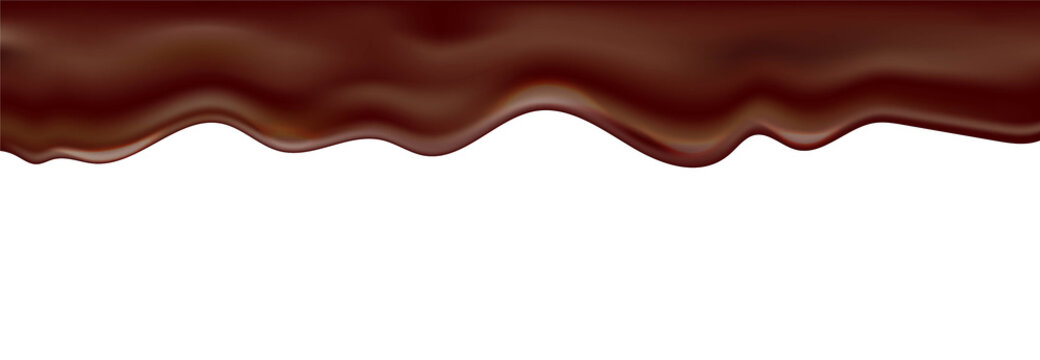 Dark Chokolate Isolared White Background