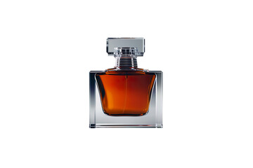 Luxury Amber Perfume Bottle Mockup on a transparent background