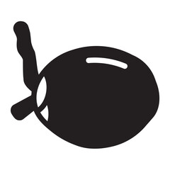 coconut glyph icon