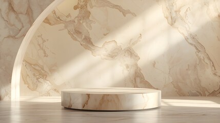 Luxury minimal product podium background for cosmetic, skincare, perfume and branding presentation