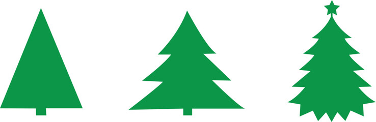 christmas trees in Green design