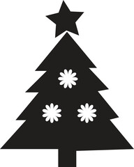 Fototapeta premium christmas tree vector illustration