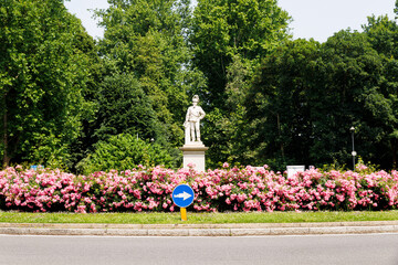 Piazza Citterio in Monza, featuring the Monument to King Vittorio Emanuele II