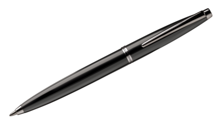 Sleek, stylish writing tool with a glossy black finish, perfect for everyday use. A must-have for any office or personal collection.