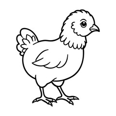 Chicken isolated on transparent background