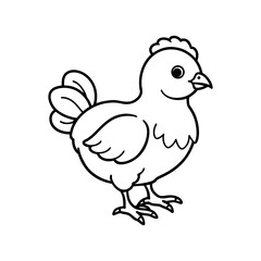 Chicken isolated on transparent background