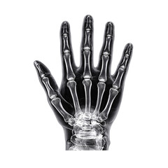 Naklejka premium Human Hand Bones X-Ray Anatomy