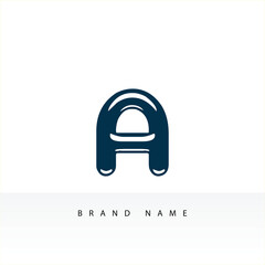 Modern Geometric Letter A Logo for Branding Identity