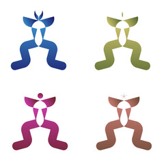 Abstract Identity Logo Set  Geometric Human Forms with Symbolic Accents.ai