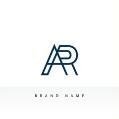Minimalist AR Monogram Logo for Brand Identity