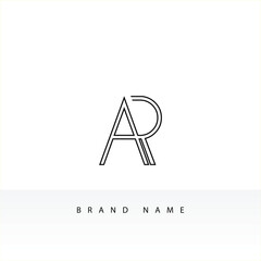 Minimalist AR Monogram Logo for Brand Identity
