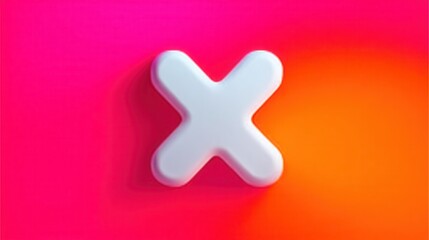 Fototapeta premium Colorful Abstract Design Featuring a Large White Cross Shape Against a Vibrant Background