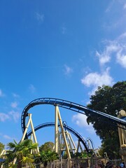 ferris wheel on a sunny day