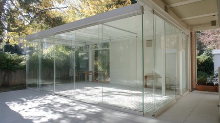 modern sunroom with beautiful architectural structure and amazing interior designs