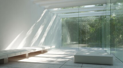 modern sunroom with beautiful architectural structure and amazing interior designs