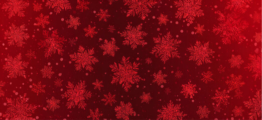 Elegant red snowflake pattern background festive winter design perfect for Christmas and holiday season themes