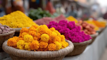 Fototapeta premium diwali market scenes, busy indian diwali market bustling with families, vibrant culture, warm lighting, and professional lifestyle images depicting community traditions