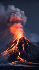 Water Drop Reflection in Still Lake