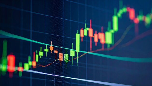 Financial market data chart