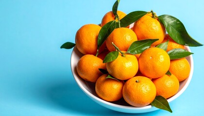 Fresh tangerines in a bowl