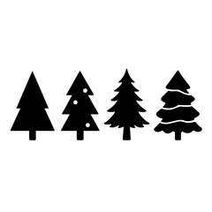 Obraz premium christmas tree set