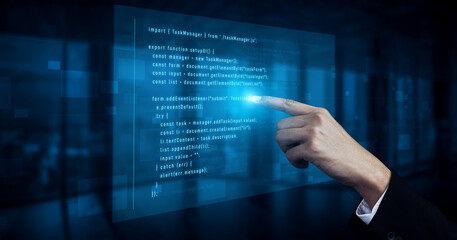Script programming for task manager user interface, handling form submission, input validation, task list rendering, and exception alerts with dynamic DOM interaction Vouch