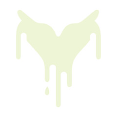 Obraz premium Abstract Pale Green Paint Drip Design Soft Texture and Organic Shapes Modern Minimalist Aesthetic