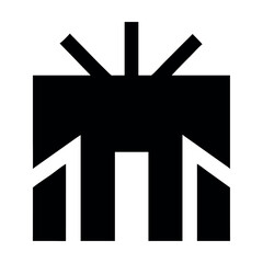 Minimalist Logo Design of Abstract Building Structure with Rays of Light Emanating Upwards Creating a Modern and Creative Aesthetic