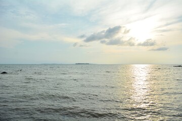 Sea view on the afternoon